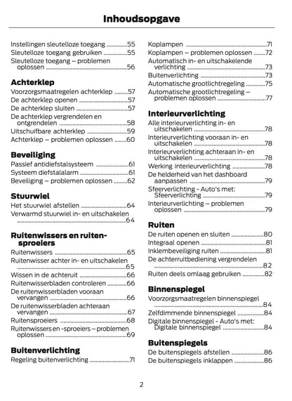 2024-2025 Ford Bronco Gebruikershandleiding | Nederlands