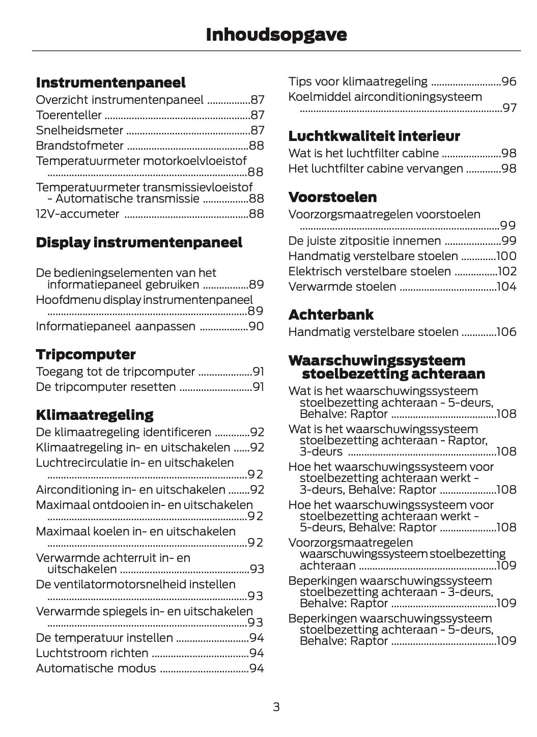 2024-2025 Ford Bronco Gebruikershandleiding | Nederlands