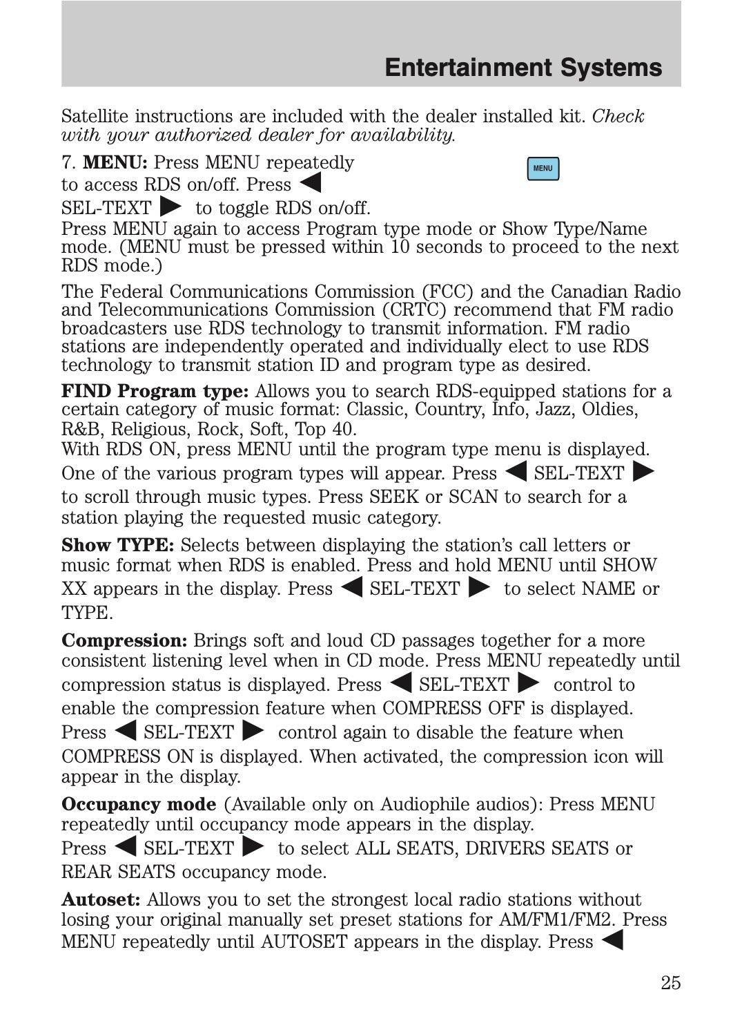 2009 Ford Crown Victoria Owner's Manual | English US