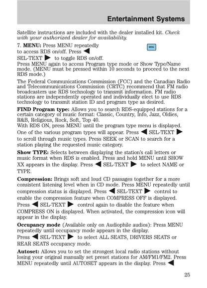 2009 Ford Crown Victoria Owner's Manual | English US