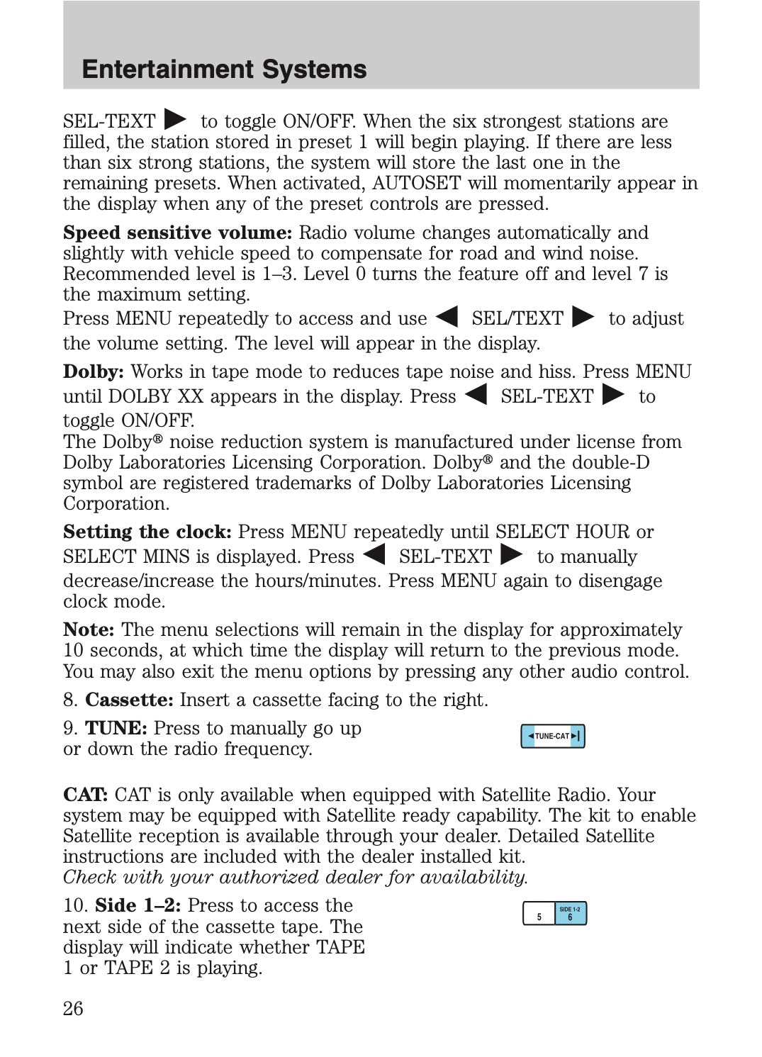 2009 Ford Crown Victoria Owner's Manual | English US