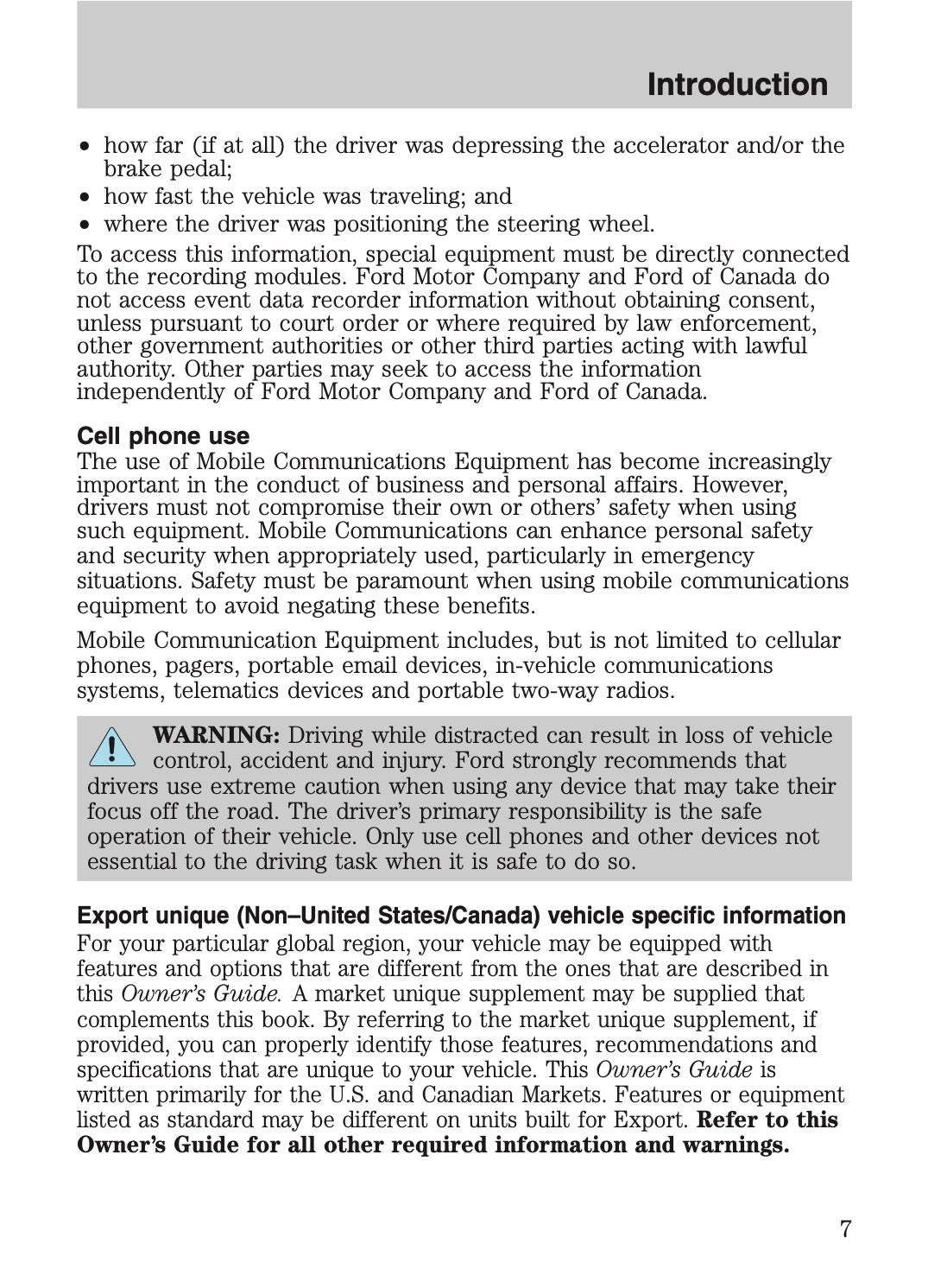 2009 Ford Crown Victoria Owner's Manual | English US