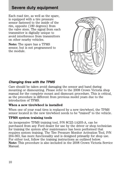 2009-2011 Ford Crown Victoria Police Fleet Supplement Manual | English US