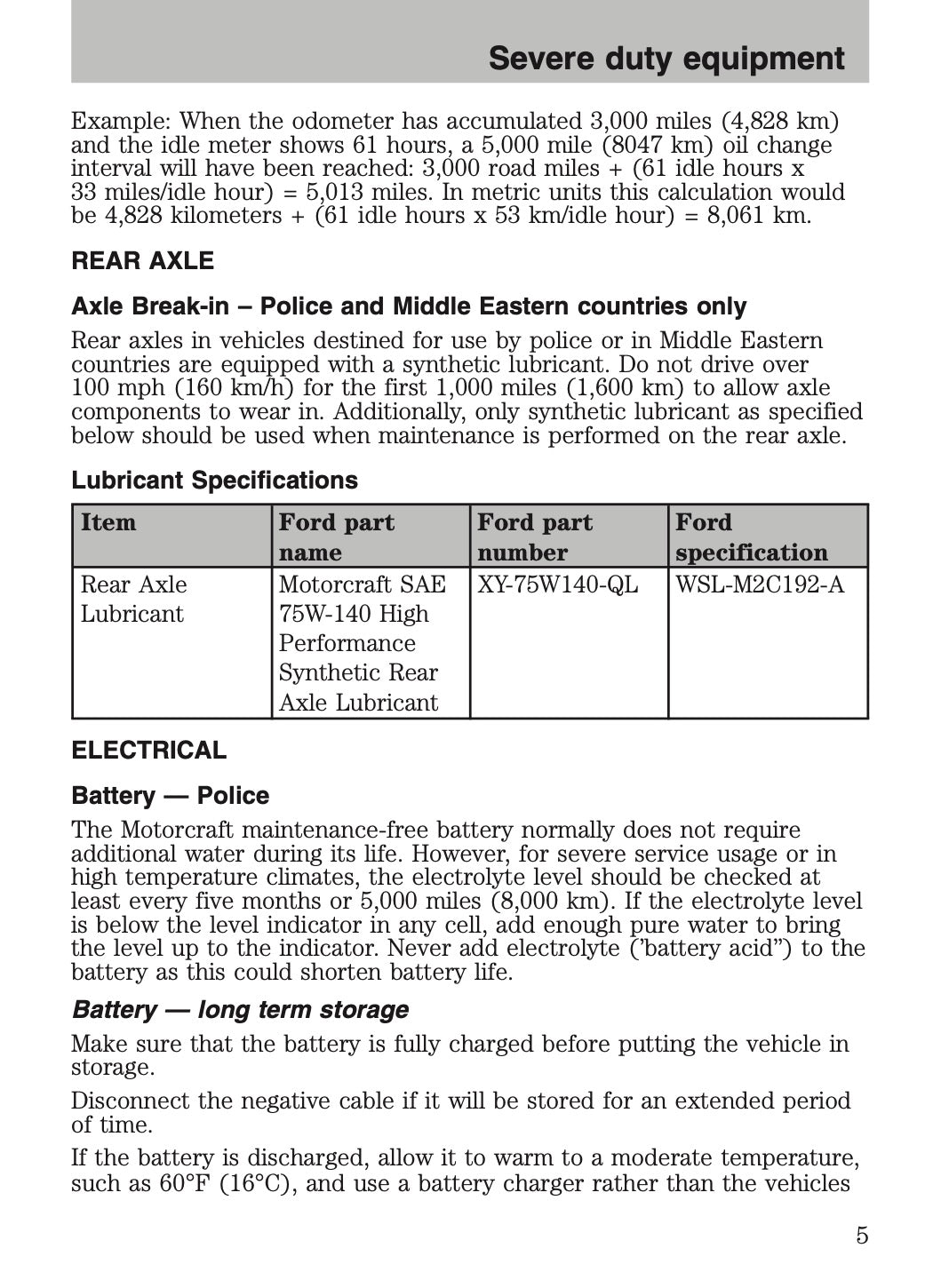 2009-2011 Ford Crown Victoria Police Fleet Supplement Manual | English US