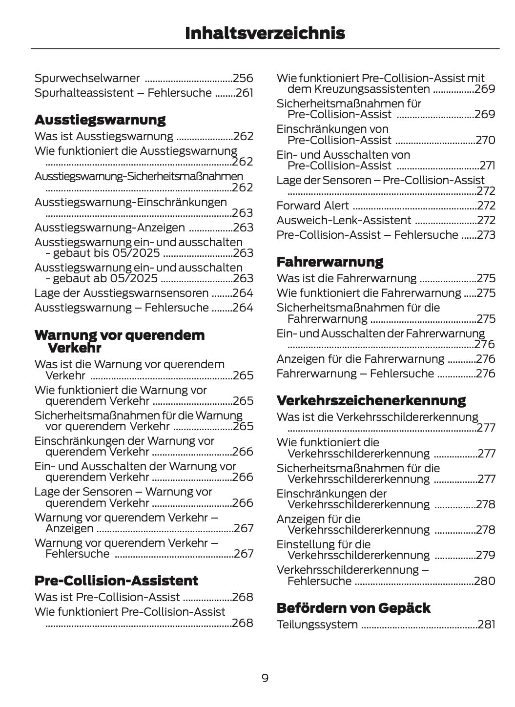 2024-2025 Ford Explorer Owner's Manual | German