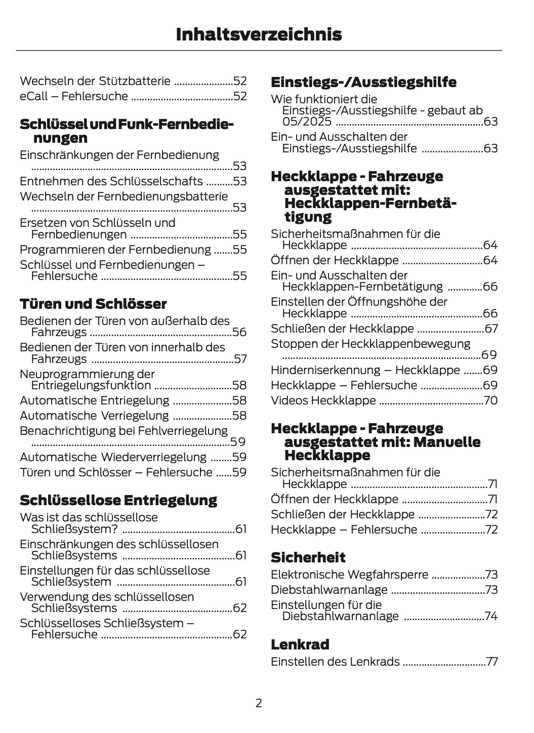2024-2025 Ford Explorer Owner's Manual | German