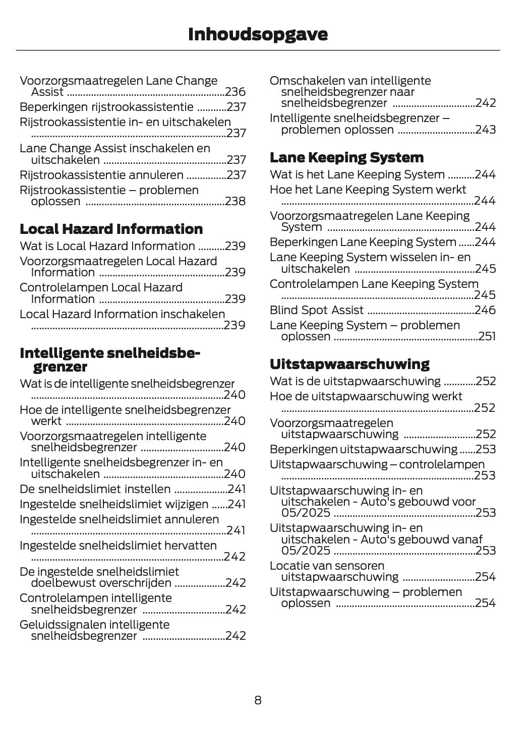 2024-2025 Ford Explorer Gebruikershandleiding | Nederlands