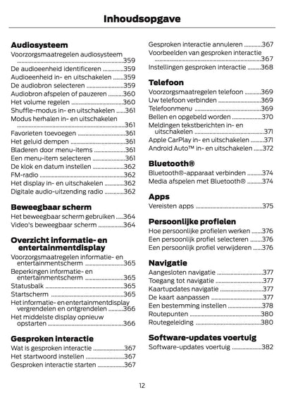 2024-2025 Ford Explorer Gebruikershandleiding | Nederlands