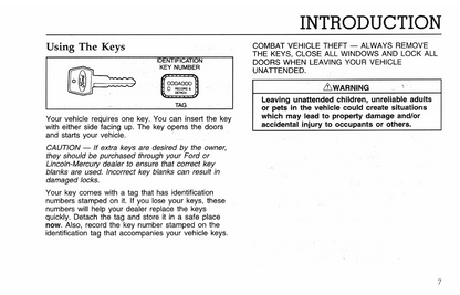 1996 Ford F-Series Diesel/B-Series Diesel Owner's Manual | English