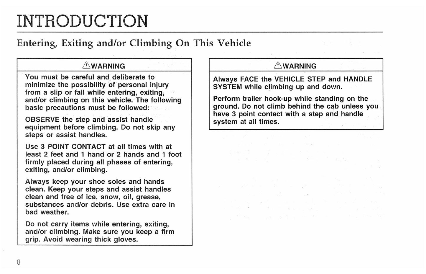 1996 Ford F-Series Diesel/B-Series Diesel Owner's Manual | English