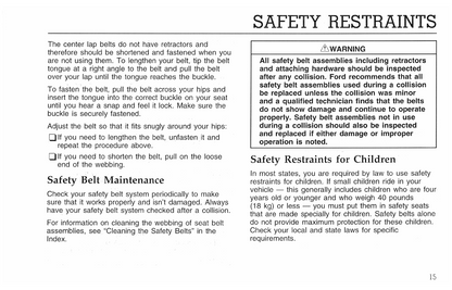 1996 Ford F-Series Diesel/B-Series Diesel Owner's Manual | English