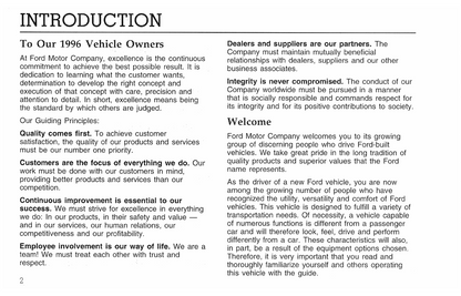 1996 Ford F-Series Diesel/B-Series Diesel Owner's Manual | English