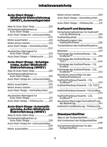 2023-2024 Ford Focus Gebruikershandleiding | Duits