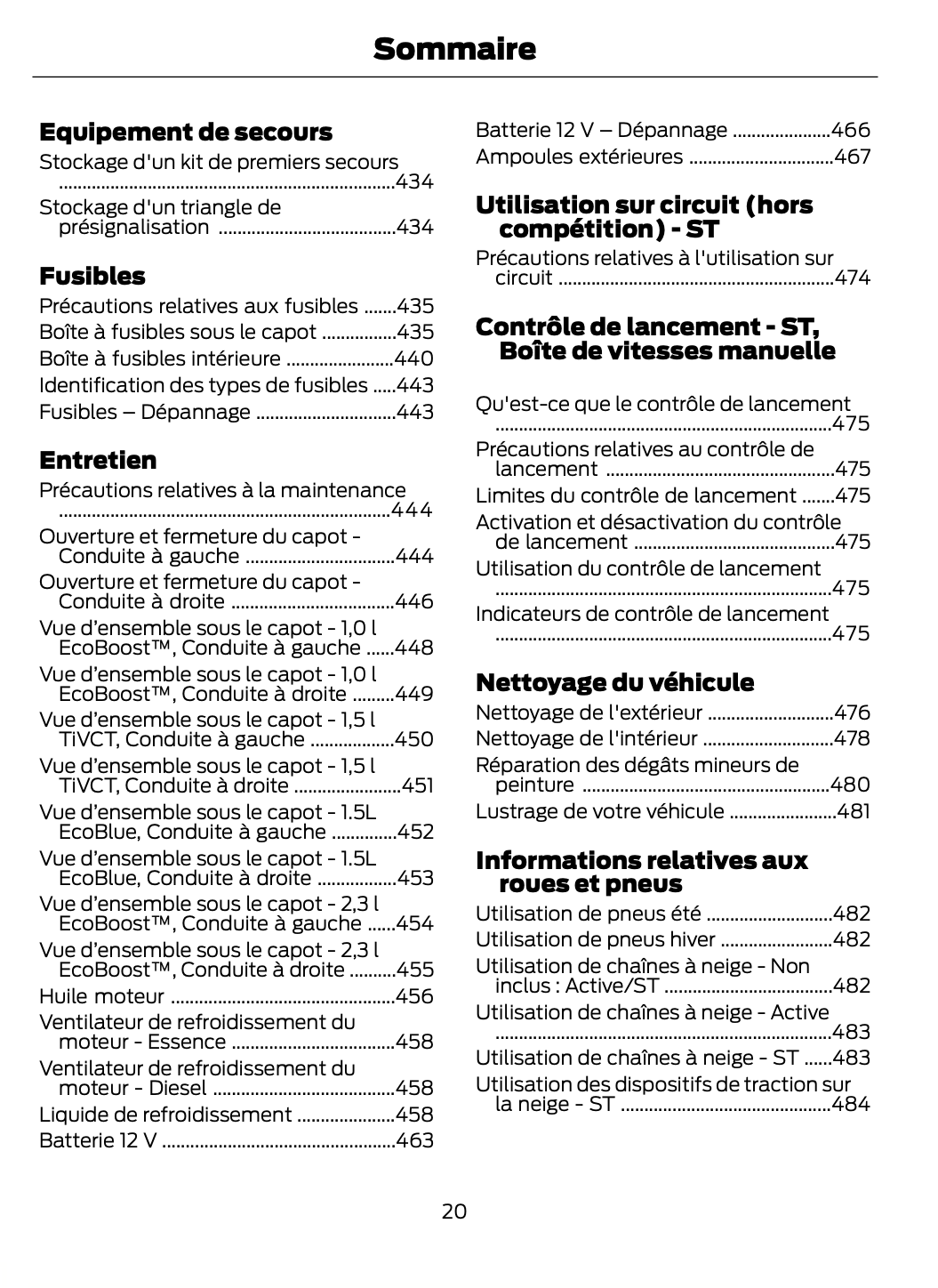 2023-2024 Ford Focus Owner's Manual | French