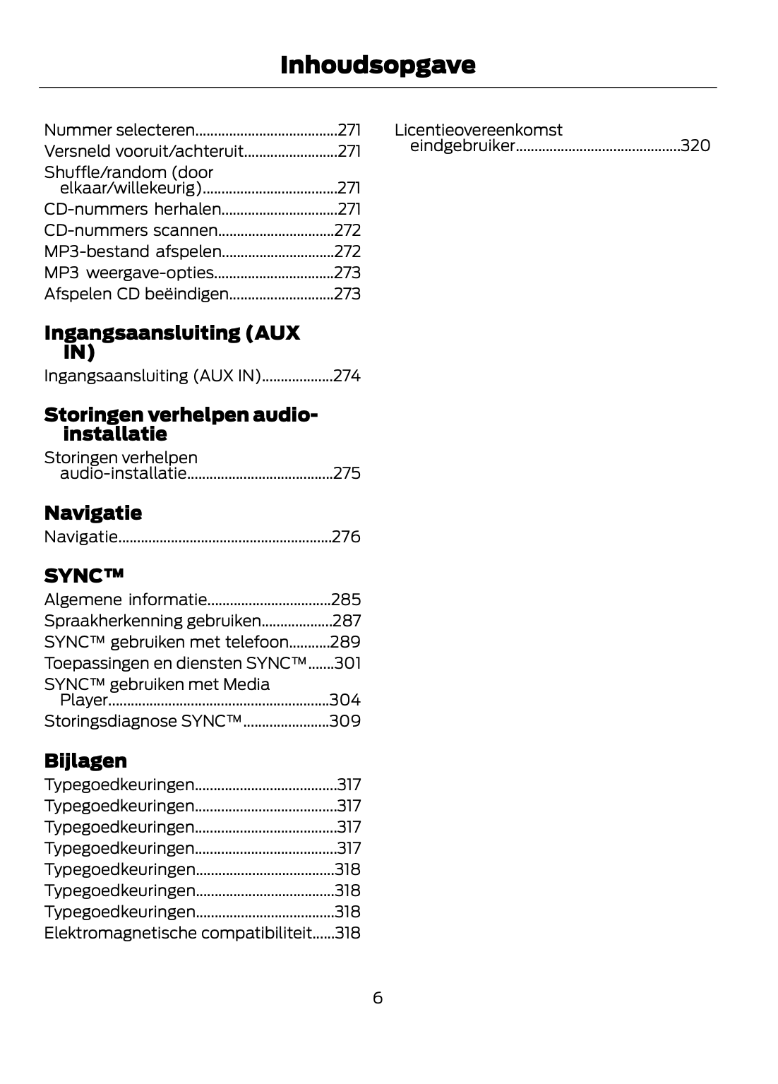 2013-2014 Ford Focus Owner's Manual | Dutch