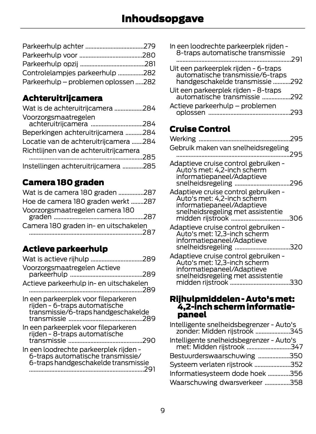 2021 Ford Focus Owner's Manual | Dutch