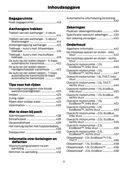 2021 Ford Focus Owner's Manual | Dutch