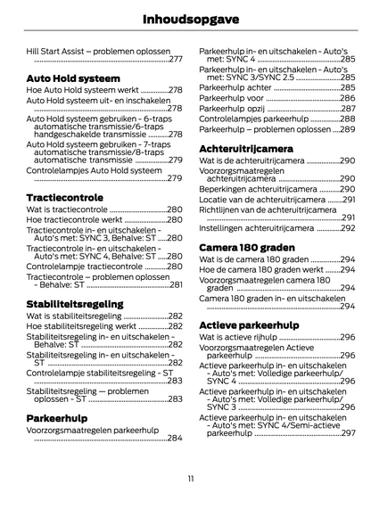 2023-2024 Ford Focus Owner's Manual | Dutch