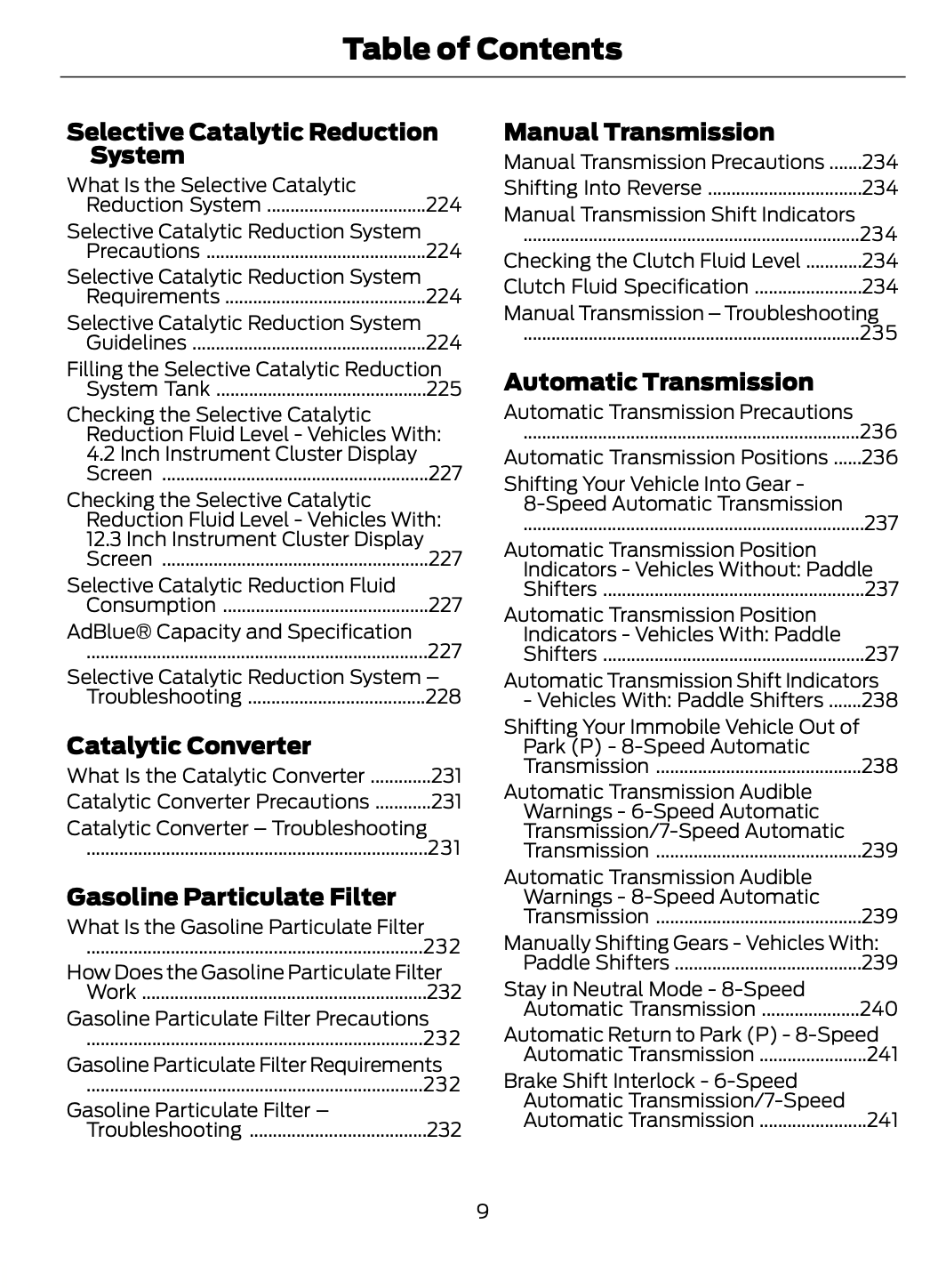 2023-2024 Ford Focus Manuel du propriétaire | Anglais