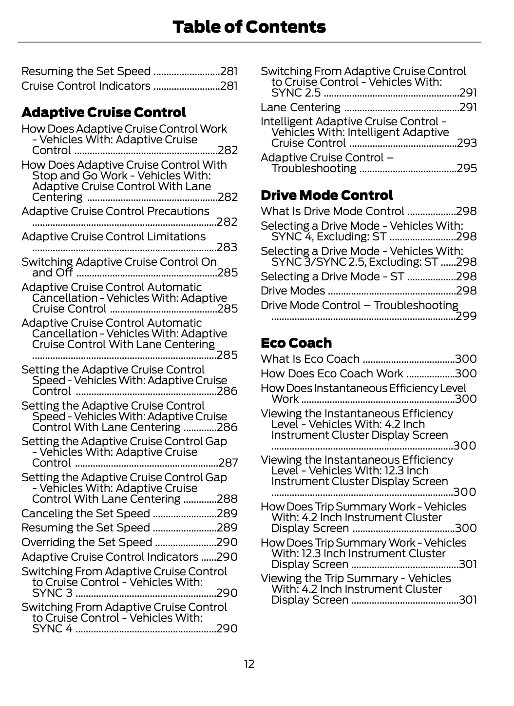 2023-2024 Ford Focus Manuel du propriétaire | Anglais