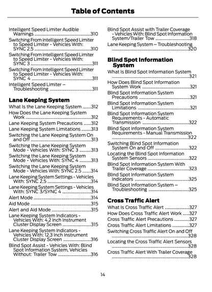 2023-2024 Ford Focus Manuel du propriétaire | Anglais