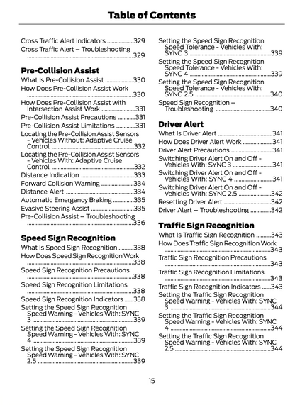 2023-2024 Ford Focus Manuel du propriétaire | Anglais