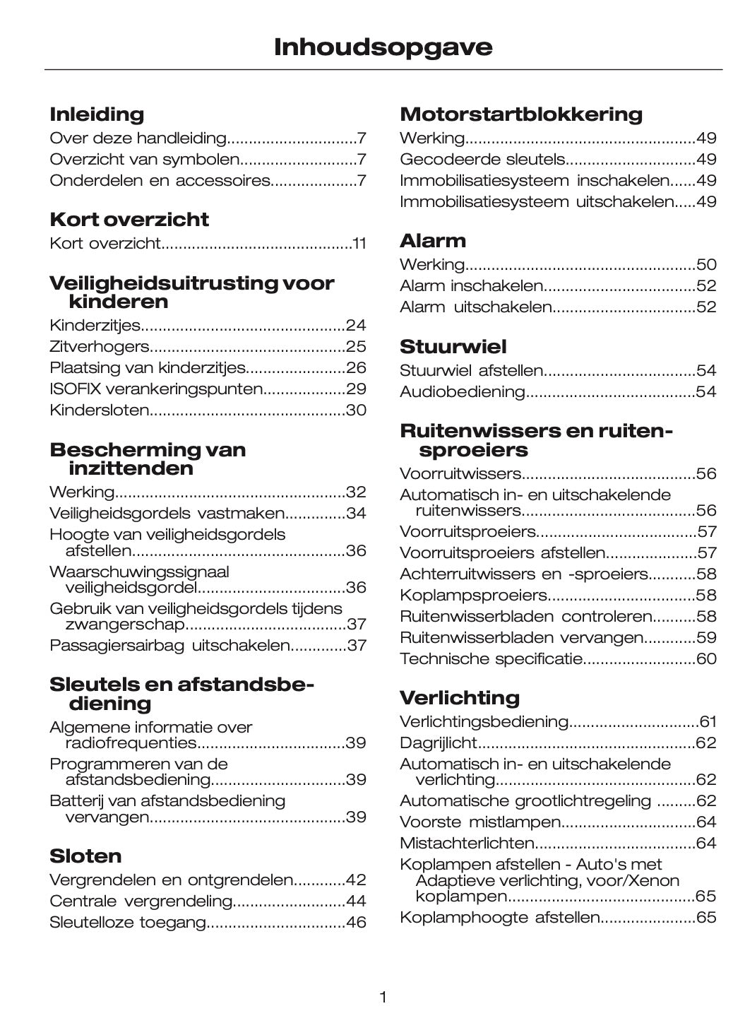 2010-2011 Ford Galaxy/S-Max Gebruikershandleiding | Nederlands