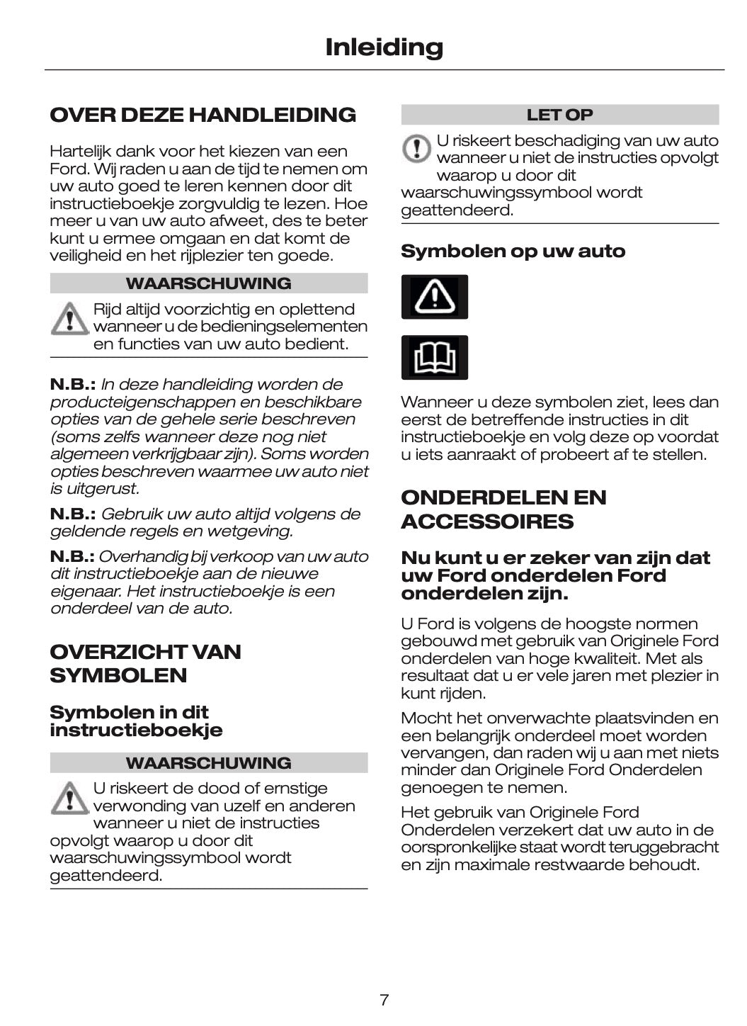 2010-2011 Ford Galaxy/S-Max Gebruikershandleiding | Nederlands