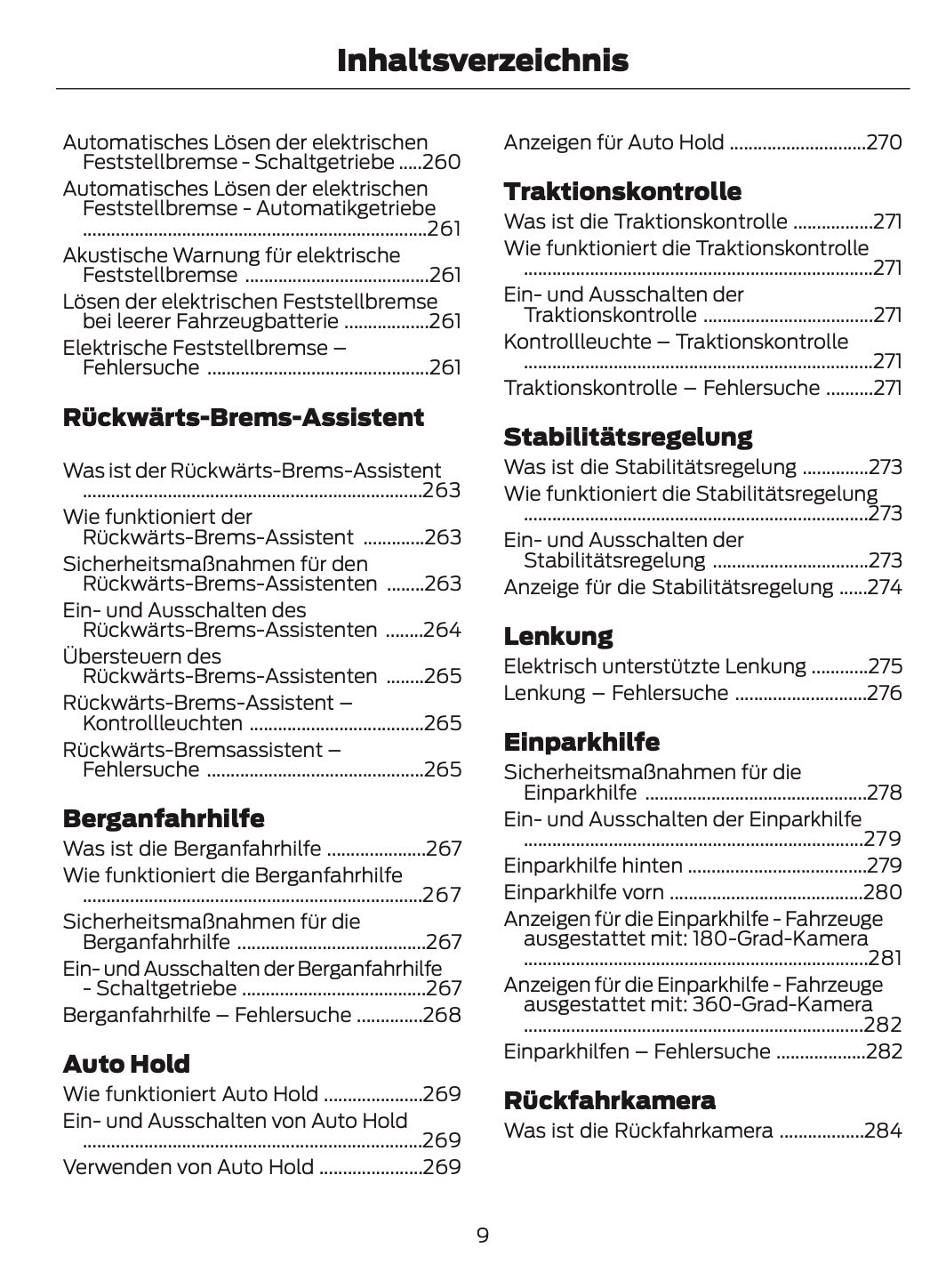 2025-2026 Ford Kuga Owner's Manual | German