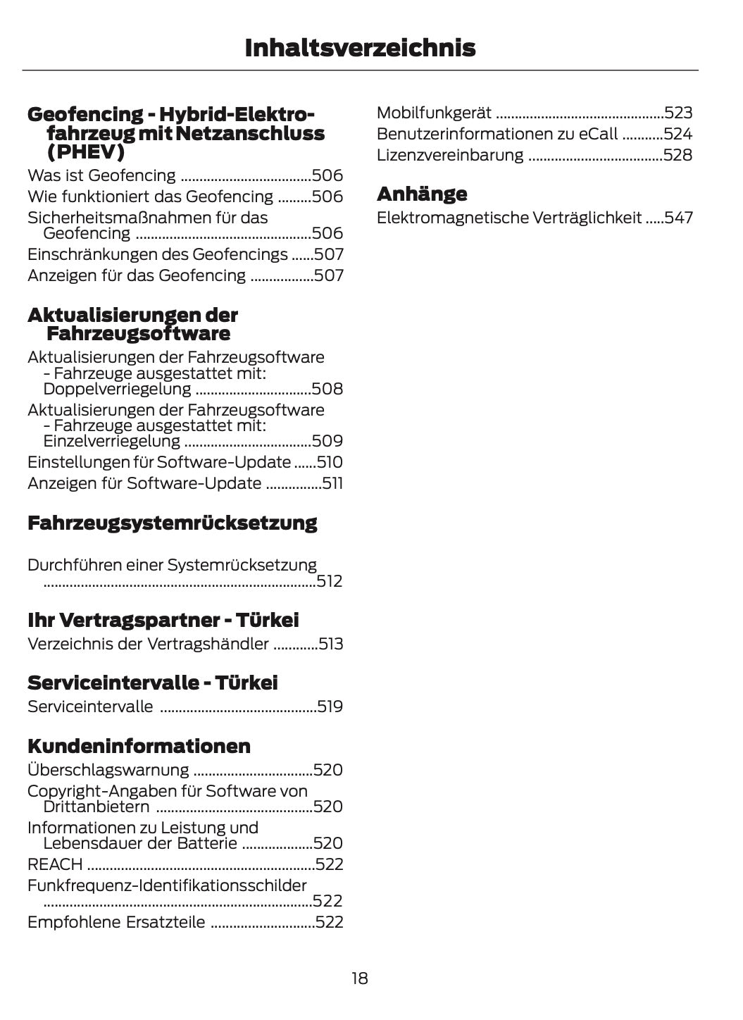 2025-2026 Ford Kuga Owner's Manual | German