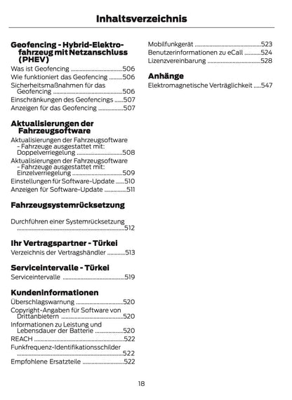 2025-2026 Ford Kuga Owner's Manual | German