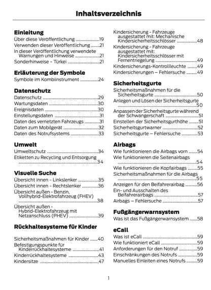 2025-2026 Ford Kuga Owner's Manual | German