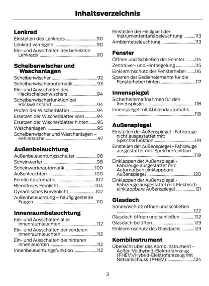 2025-2026 Ford Kuga Owner's Manual | German