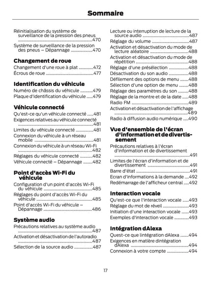 2025-2026 Ford Kuga Owner's Manual | French