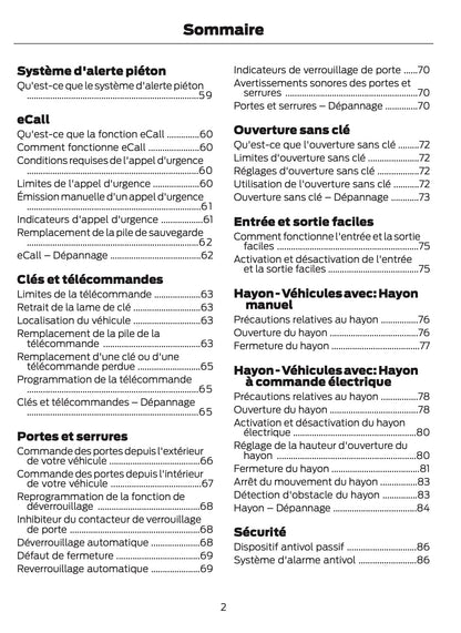 2025-2026 Ford Kuga Owner's Manual | French