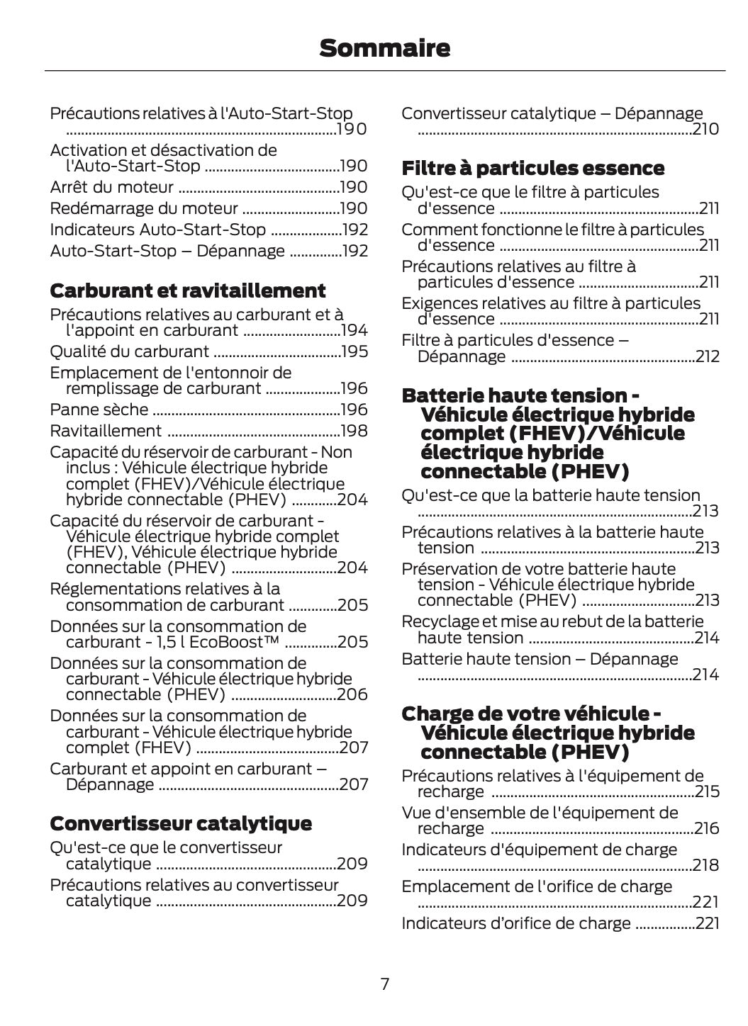 2025-2026 Ford Kuga Owner's Manual | French