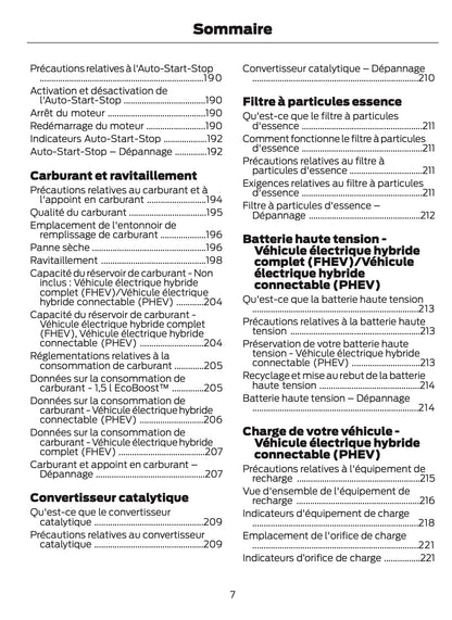 2025-2026 Ford Kuga Owner's Manual | French