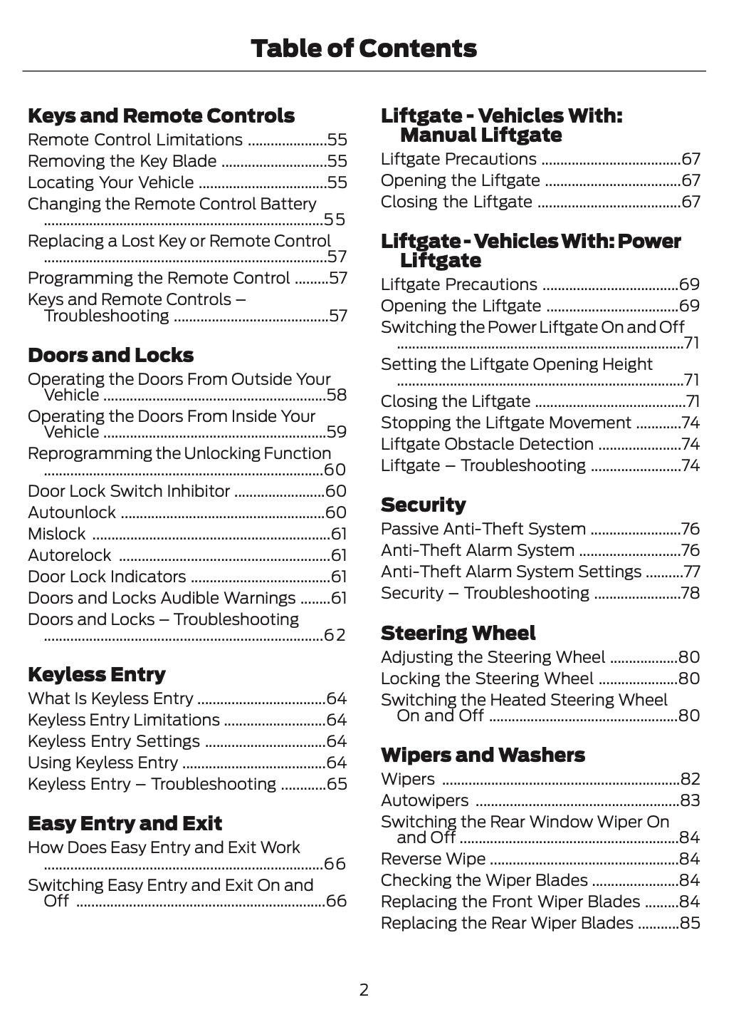 2025-2026 Ford Kuga Owner's Manual | English