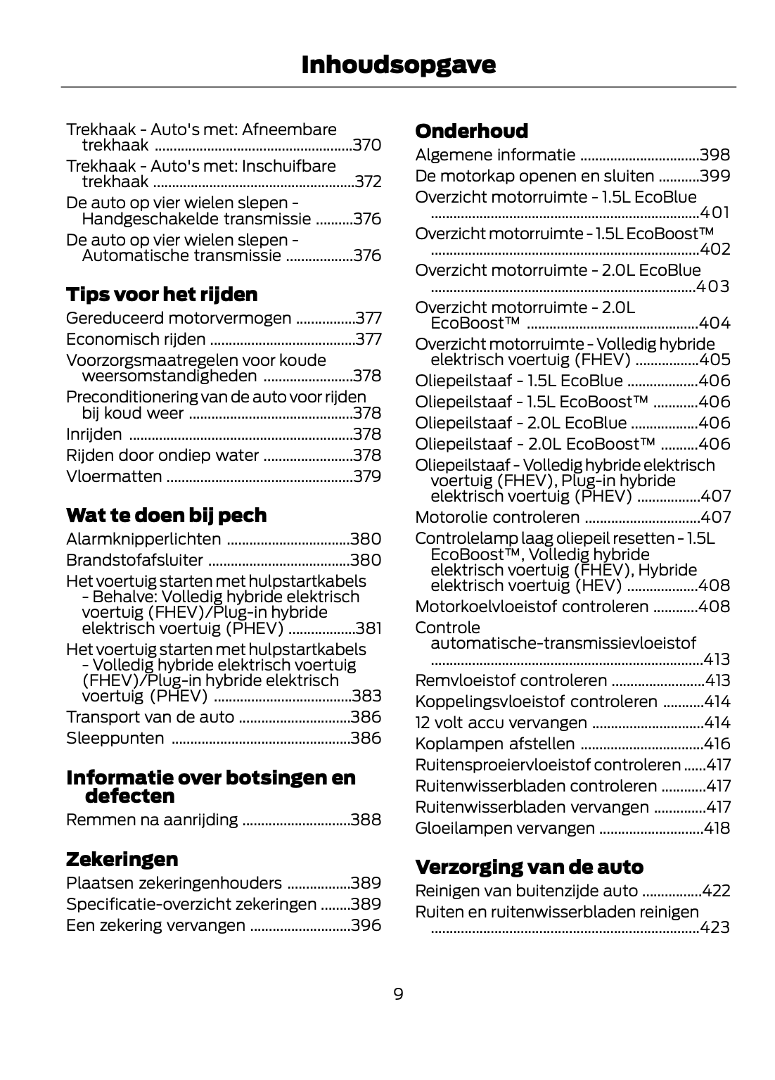 2021-2022 Ford Kuga Gebruikershandleiding | Nederlands