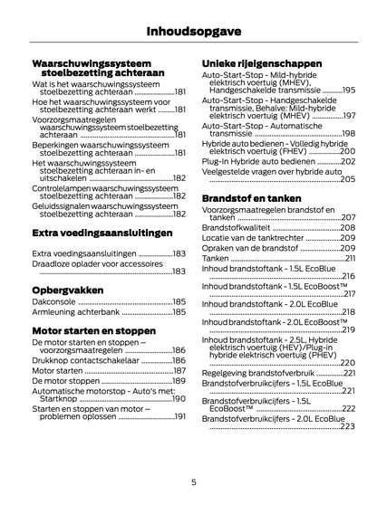 2021-2022 Ford Kuga Gebruikershandleiding | Nederlands