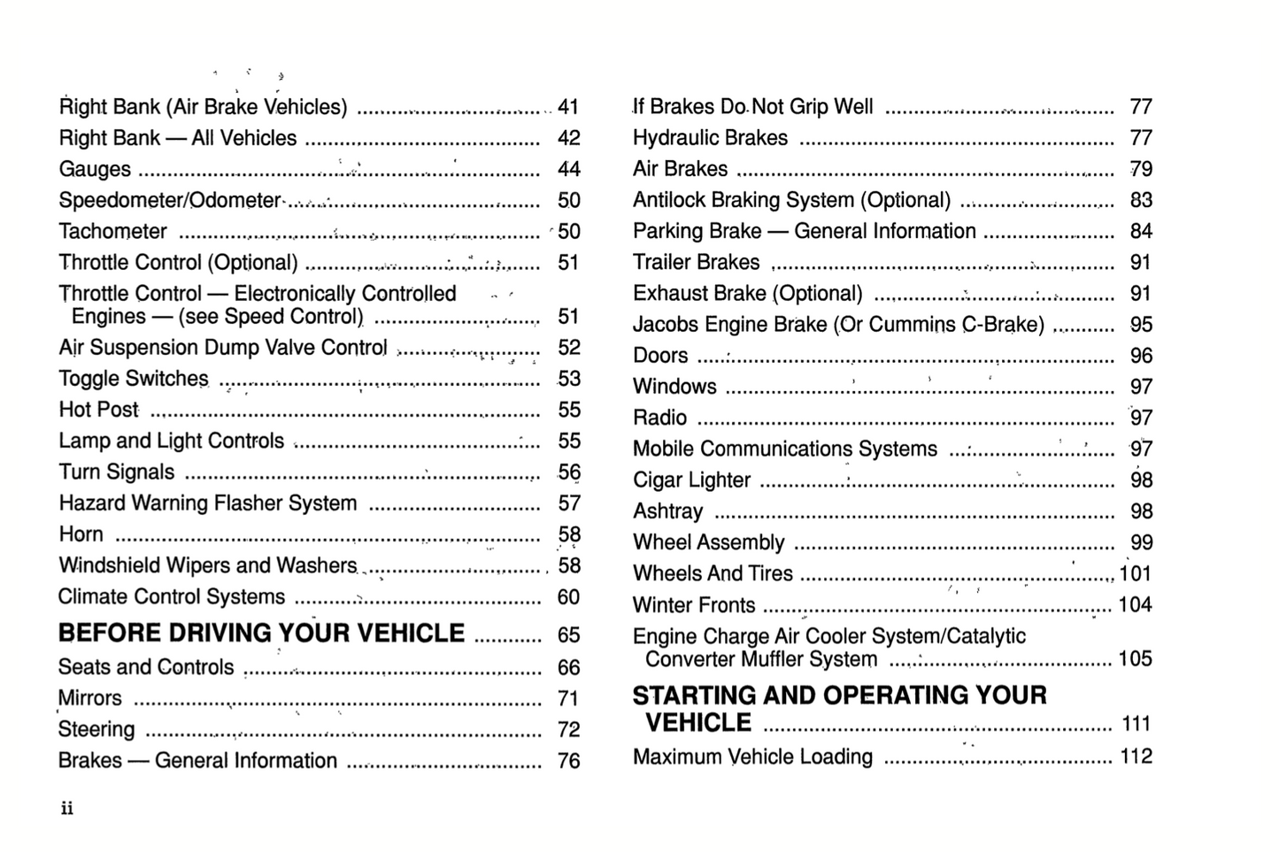 1994 Ford L-Series Owner's Manual | English