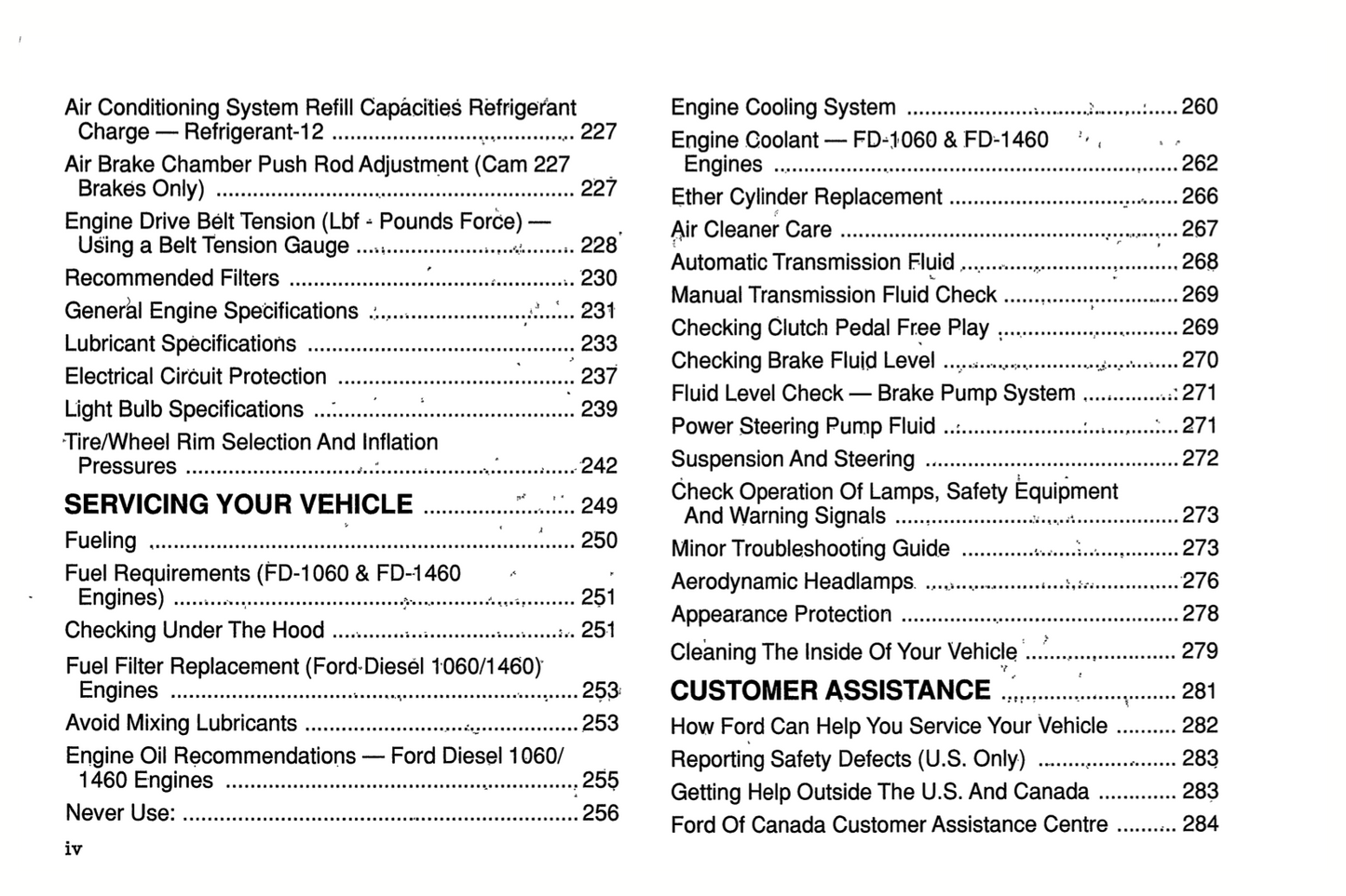 1994 Ford L-Series Owner's Manual | English