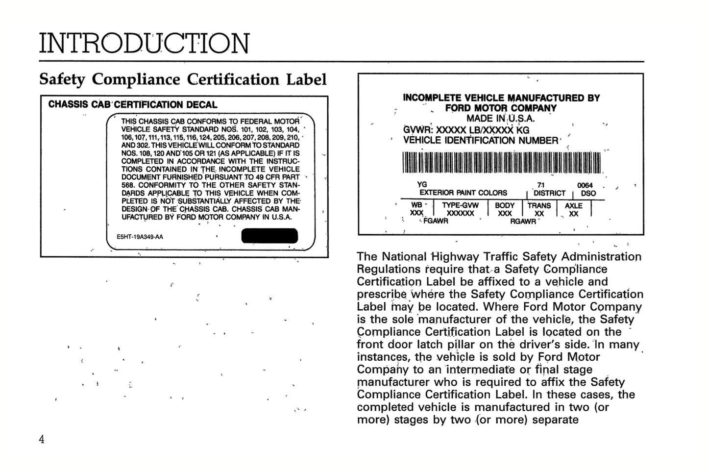 1994 Ford L-Series Owner's Manual | English