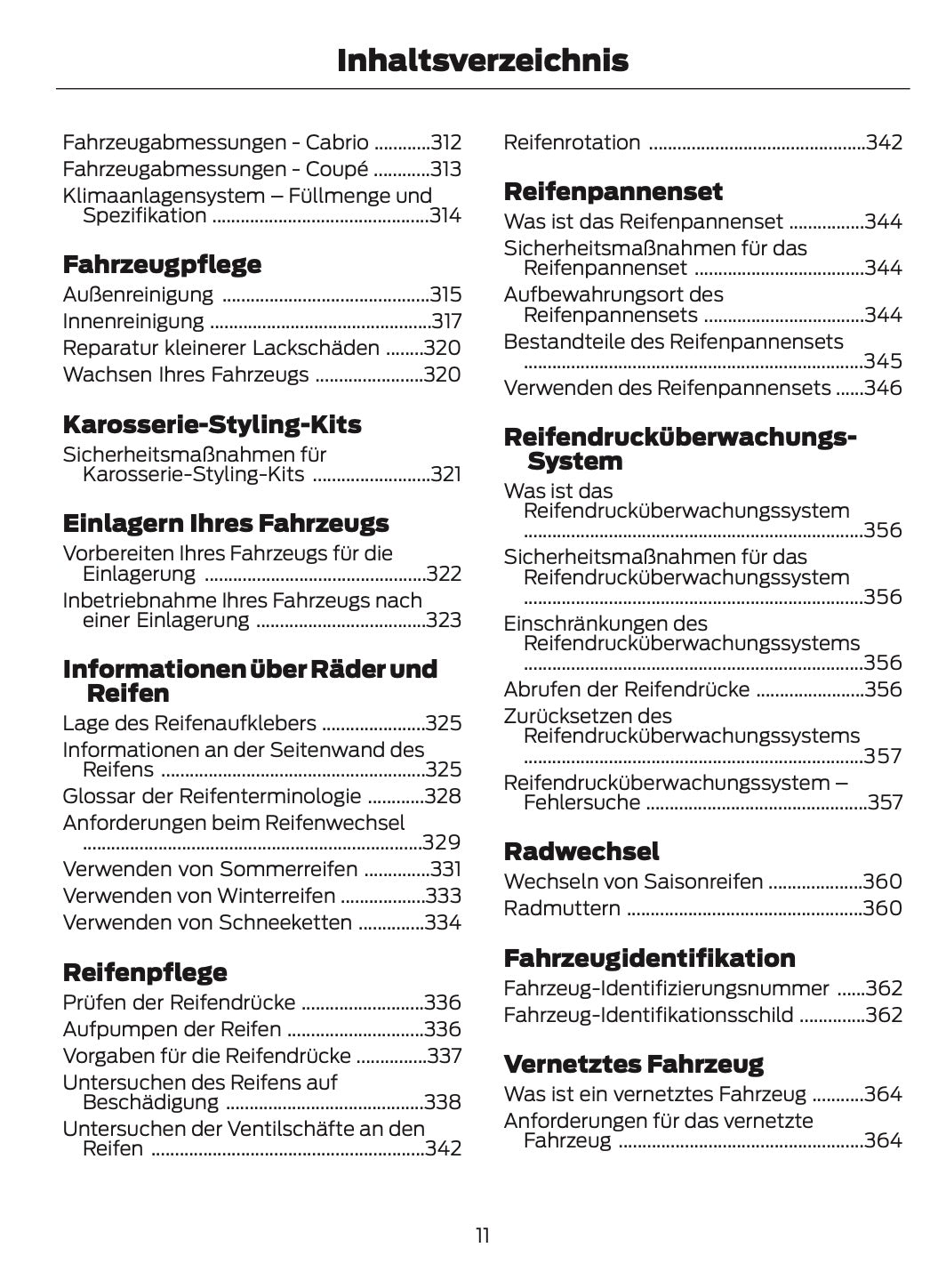 2024-2025 Ford Mustang Owner's Manual | German