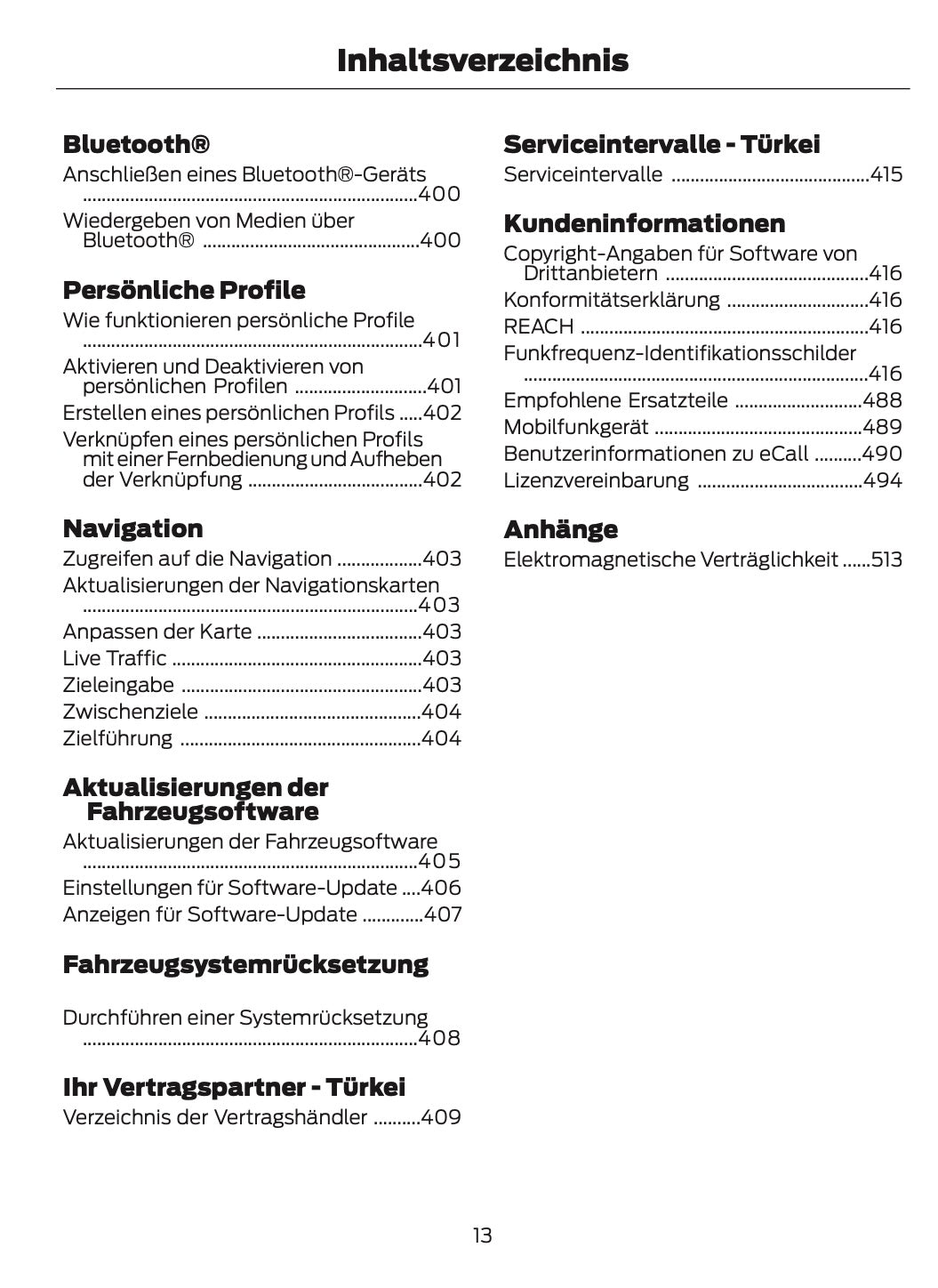 2024-2025 Ford Mustang Owner's Manual | German