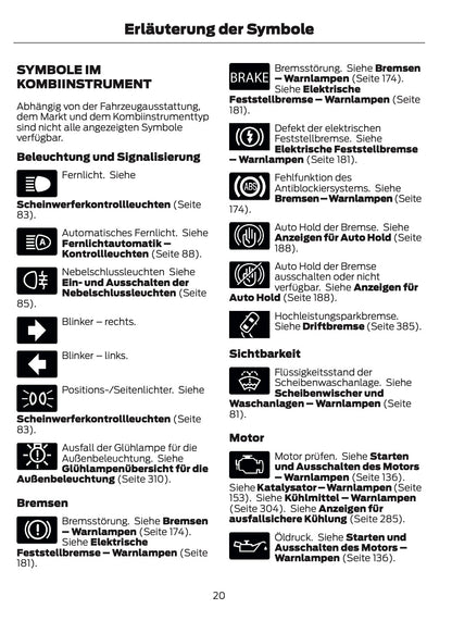 2024-2025 Ford Mustang Owner's Manual | German