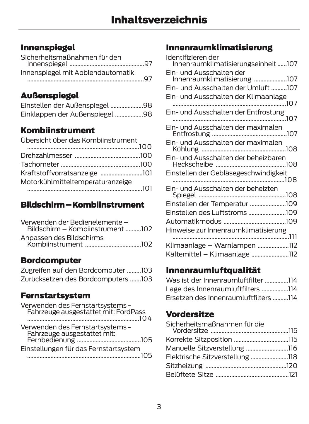 2024-2025 Ford Mustang Owner's Manual | German