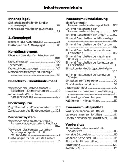 2024-2025 Ford Mustang Owner's Manual | German