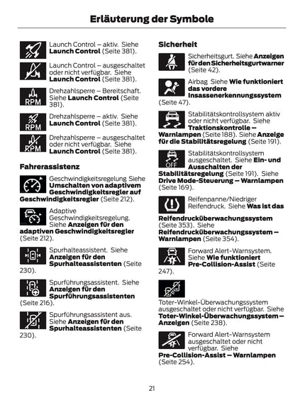 2025-2026 Ford Mustang Owner's Manual | German