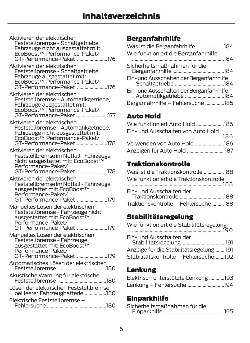 2025-2026 Ford Mustang Owner's Manual | German